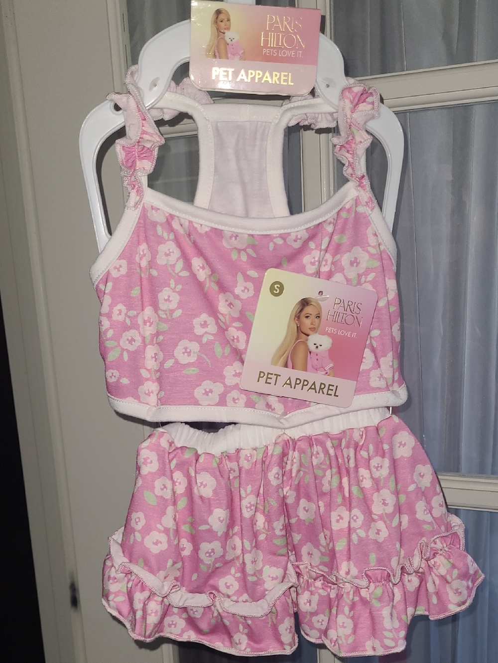 PARIS HILTON Pink Pet Dress - Size Small